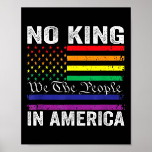 Geen koningen in Amerika wij het volk politieke Sh Poster