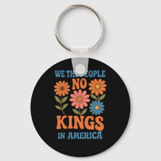 Geen koningen in Amerika Wij het volk retro boho f Sleutelhanger