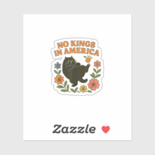 Geen Koningen In Amerika Wij Het Volk Retro Voor M Sticker