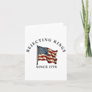 Geen koningen in Amerika Wij, het volk, verzetten Kaart