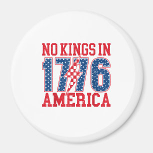 Geen Koningen In Amerika Wij Het Volk Vintage Magneet