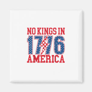 Geen Koningen In Amerika Wij Het Volk Vintage Magneet
