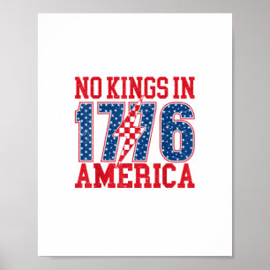 Geen Koningen In Amerika Wij Het Volk Vintage Poster
