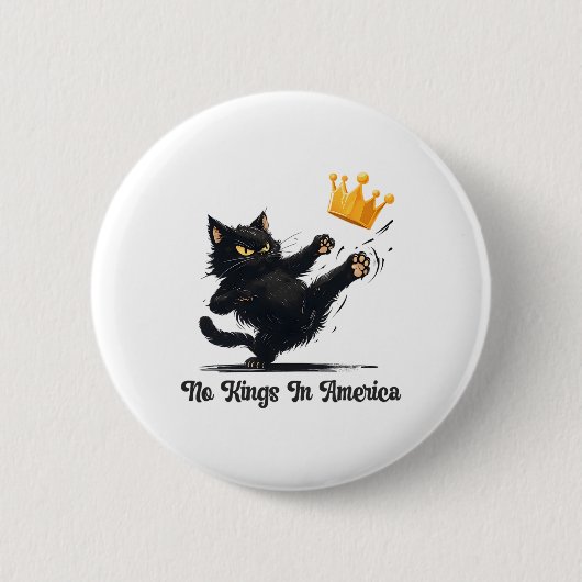 Geen koningen in Amerika, wij zijn het politieke v Ronde Button 5,7 Cm (Voorkant)