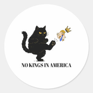 Geen koningen in Amerika, wij zijn het politieke v Ronde Sticker