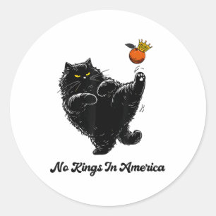 Geen koningen in Amerika, wij zijn het politieke v Ronde Sticker