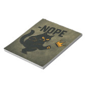 Geen koningen in Amerika Zwarte kat Grappig Kickin Notitieblok (Linkerzijde)