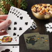 Geen koningen in Amerika Zwarte kat Grappig Kickin Pokerkaarten (Insitu)
