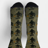 Geen koningen in Amerika Zwarte kat Grappig Kickin Sokken (Top)