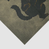 Geen koningen in Amerika Zwarte kat Grappig Kickin Tissuepapier (Detail)