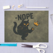 Geen koningen in Amerika Zwarte kat Grappig Kickin Tissuepapier (Craft)