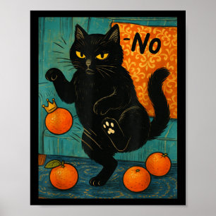 Geen Koningen In Amerika Zwarte Kat Politiek Anti Poster