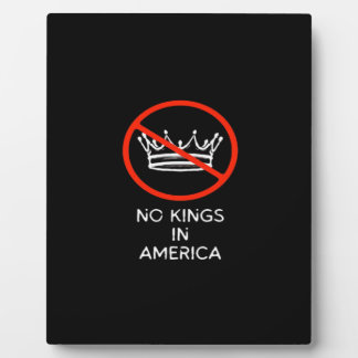 Geen Koningen In De VS Amerika Zegt Geen Koning Kr Fotoplaat
