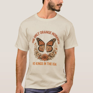Geen koningen in de VS” Politieke Vlinder Kunst T-shirt