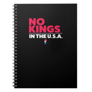 Geen Koningen In De VS Trendy Grafisch Notitieboek