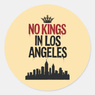 Geen koningen in Los Angeles - Urban Rebellion Ronde Sticker