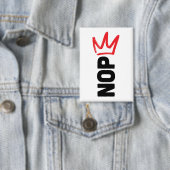 Geen Koningen Knop Button (Insitu)