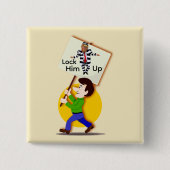 Geen Koningen Knop Vierkante Button 5,1 Cm (Voorkant)