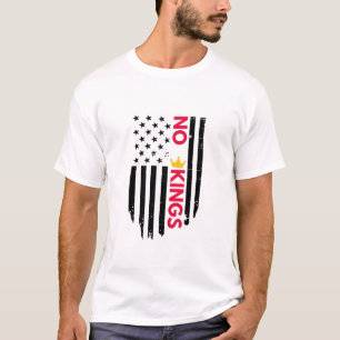 Geen Koningen – Krachtige Minimalistische Typograf T-shirt