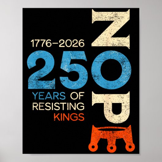 Geen Koningen Maart 2026 Protestbord Poster (Voorkant)