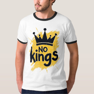 Geen Koningen – Macht aan het Volk-ontwerp T-shirt