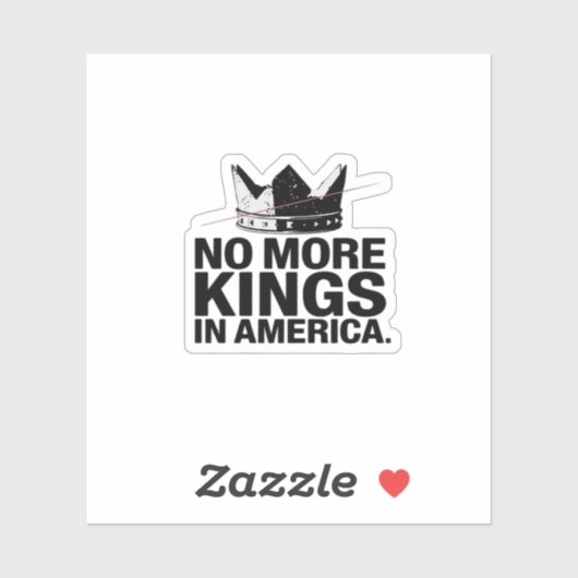 Geen Koningen Meer In Amerika Sticker (Vel)
