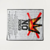 Geen koningen meer Onafhankelijkheidsverklaring Wandkleed (Voorkant (horizontaal))