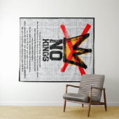 Geen koningen meer Onafhankelijkheidsverklaring Wandkleed (In Situ (horizontaal))