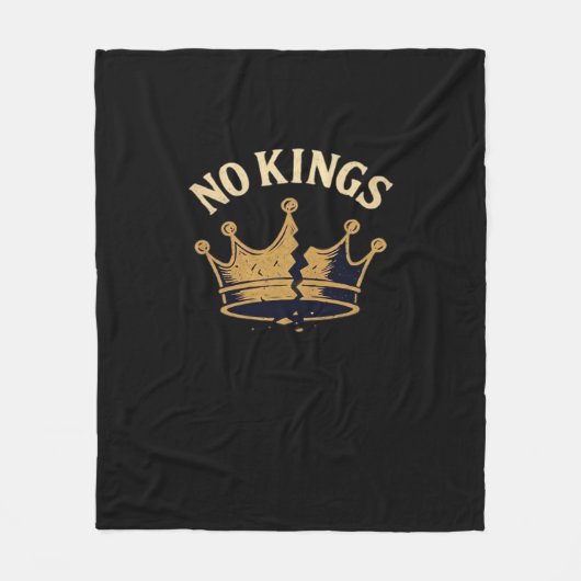 Geen Koningen Minimalistisch Schoon Fleece Deken (Voorkant)