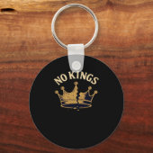 Geen Koningen Minimalistisch Schoon Sleutelhanger (Voorkant)
