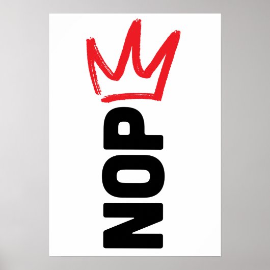 Geen Koningen NOPE Poster (Voorkant)