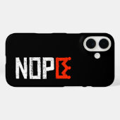 Geen Koningen Nope Protestbord Horizontale vetgedr Case-Mate iPhone Case (Achterkant (horizontaal))