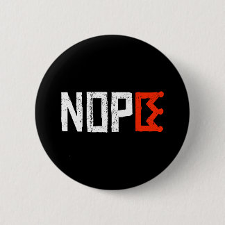 Geen Koningen Nope Protestbord Horizontale vetgedr Ronde Button 5,7 Cm