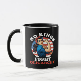 Geen Koningen Oligarchie Retro Klassiek Mok
