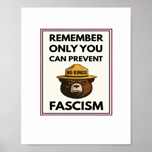 Geen Koningen Onthouden Alleen Jij Kan Fascisme Vo Poster (Voorkant)