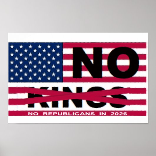 GEEN KONINGEN POSTER (Voorkant)