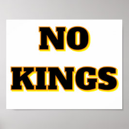 GEEN KONINGEN POSTER