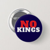 Geen koningen protest ronde button 5,7 cm (Voorkant /achterkant)