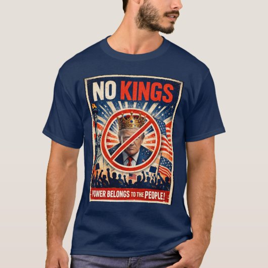 Geen Koningen Protest T-shirt (Voorkant)