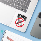 GEEN KONINGEN! - Protest van Trump Sticker (Laptop met iPhone)