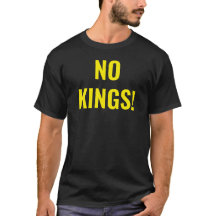Geen Koningen Protest Zwart T-Shirt