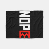 Geen koningen protestbord horizontaal fleece deken (Voorkant (Horizontaal))