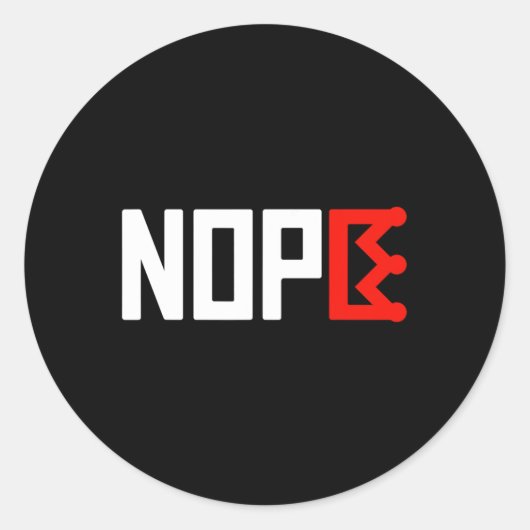 Geen koningen protestbord horizontaal ronde sticker (Voorkant)