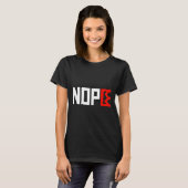 Geen koningen protestbord horizontaal t-shirt (Voorkant volledig)