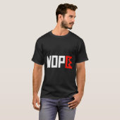 Geen koningen protestbord horizontaal t-shirt (Voorkant volledig)