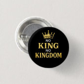Geen Koningen Protestbord Verticaal 2025 Ronde Button 3,2 Cm (Voorkant /achterkant)