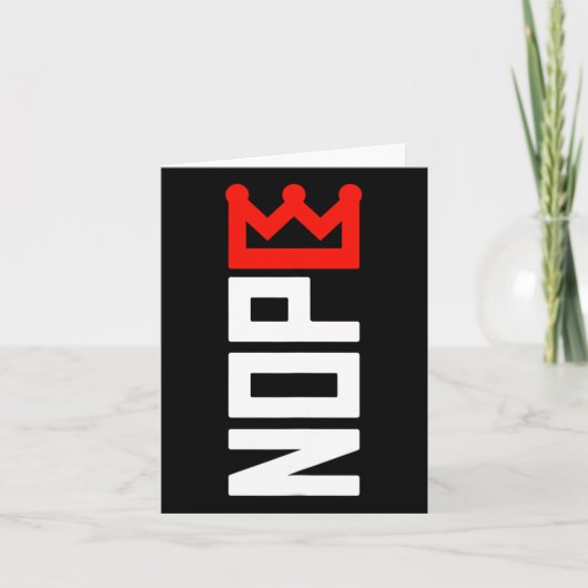 Geen koningen protestbord verticaal kaart (Voorkant)