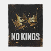 Geen Koningen Protests or more likely: No Kings Pr Fleece Deken (Voorkant)