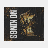 Geen Koningen Protests or more likely: No Kings Pr Fleece Deken (Voorkant (Horizontaal))