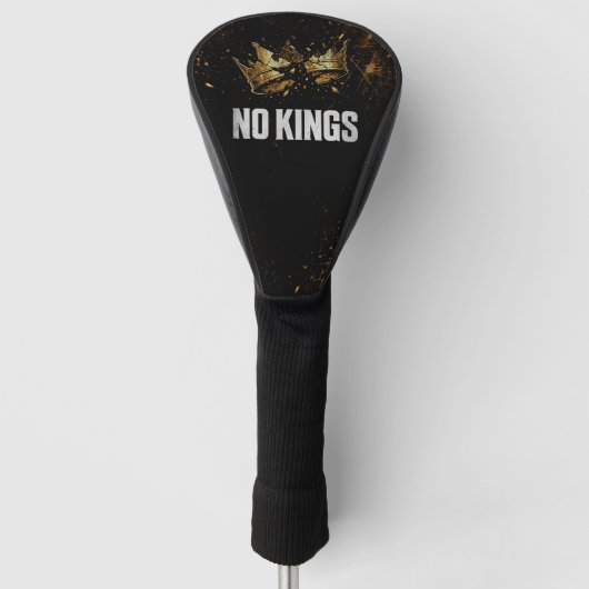 Geen Koningen Protests or more likely: No Kings Pr Golfheadcover (Voorkant)
